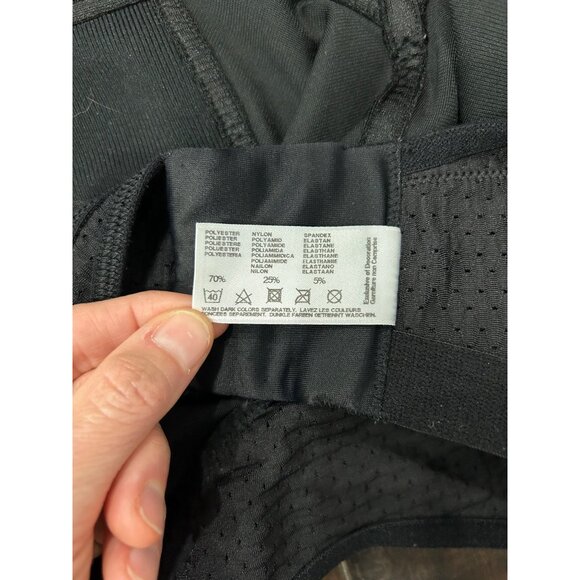 Glamorise Sport Elite Performance Black Sports Bra Hook Eye Back Closure Sz 50G - Picture 8 of 10